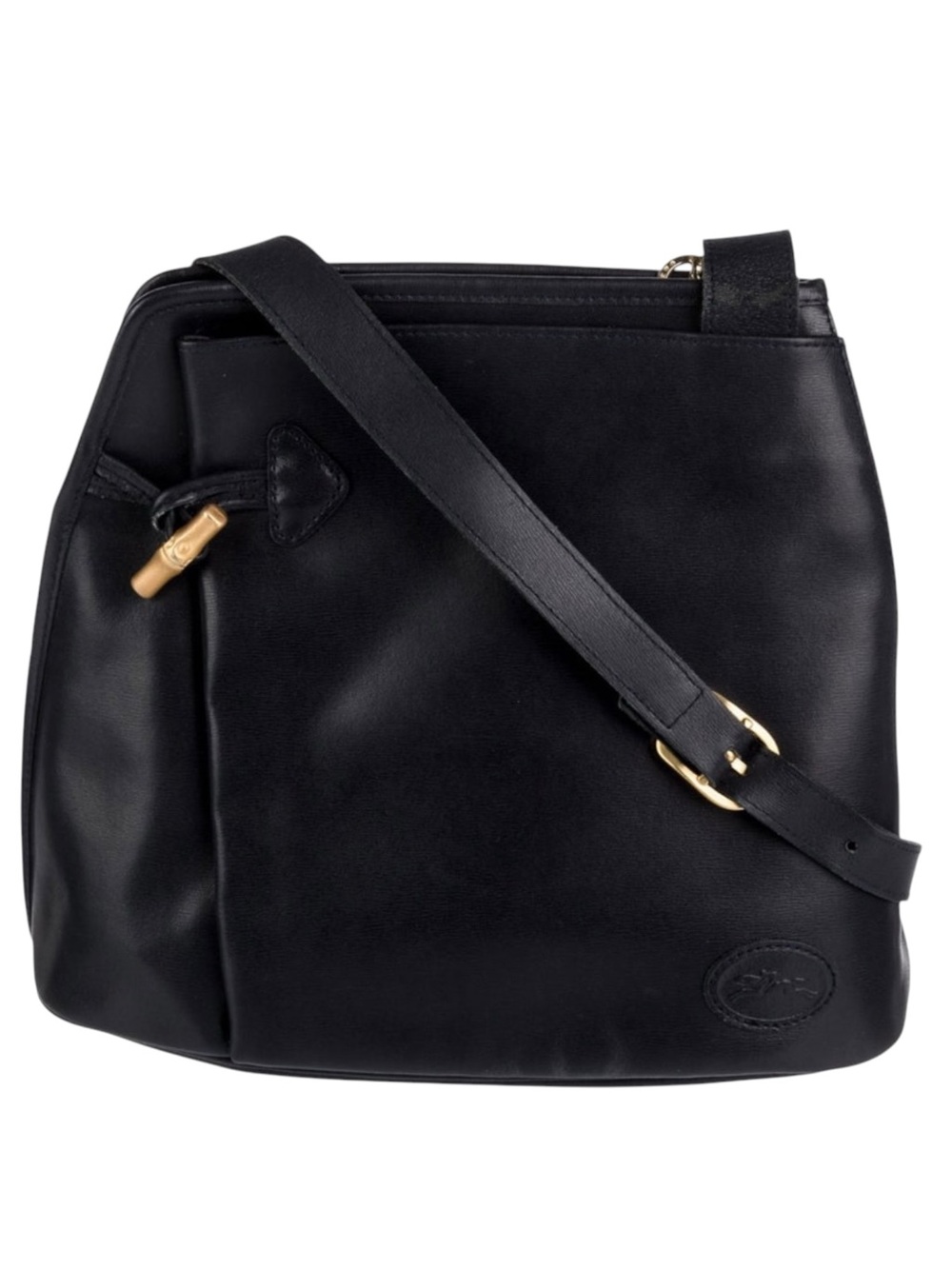 Longchamp Roseau Black Leather Shoulder